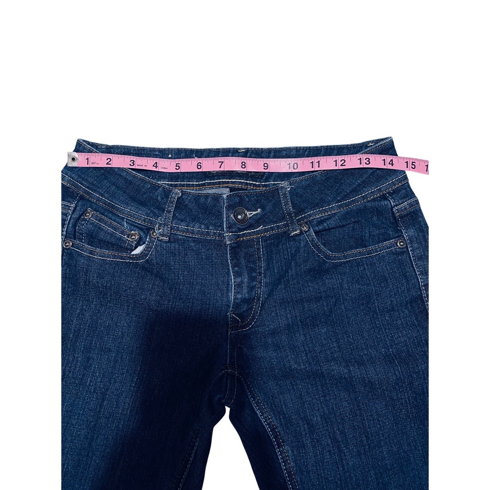 Imperial Star Dark Wash Bootcut Flare Jeans Women's Size 7‎ Stretch Denim - Picture 7 of 12